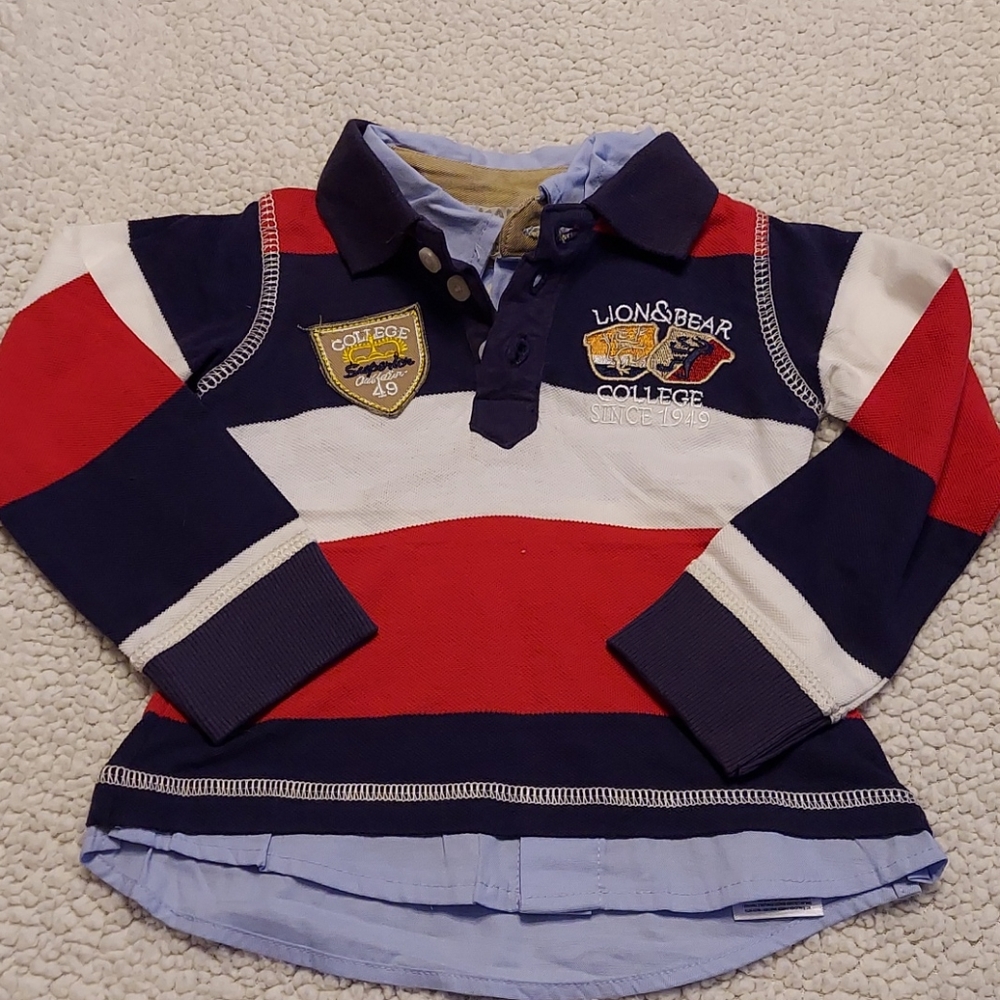 Kanz long sleeve polo shirt